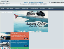 Tablet Screenshot of airport-rider.co.uk